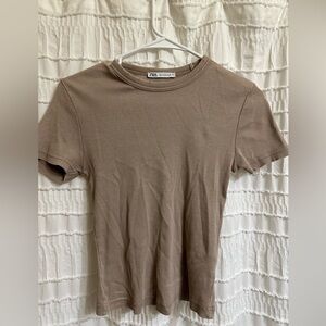 Zara rib tee
